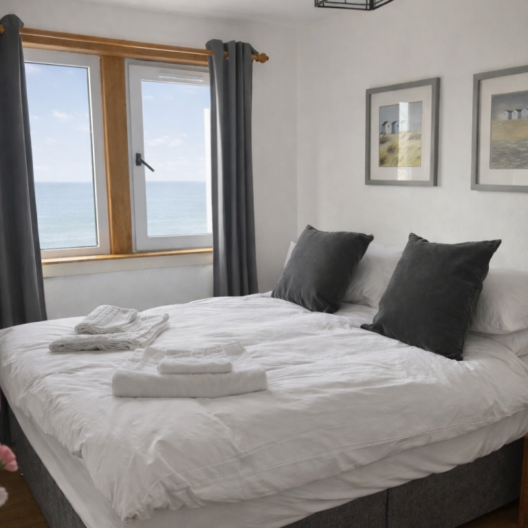 Bedroom with a king-size-bed